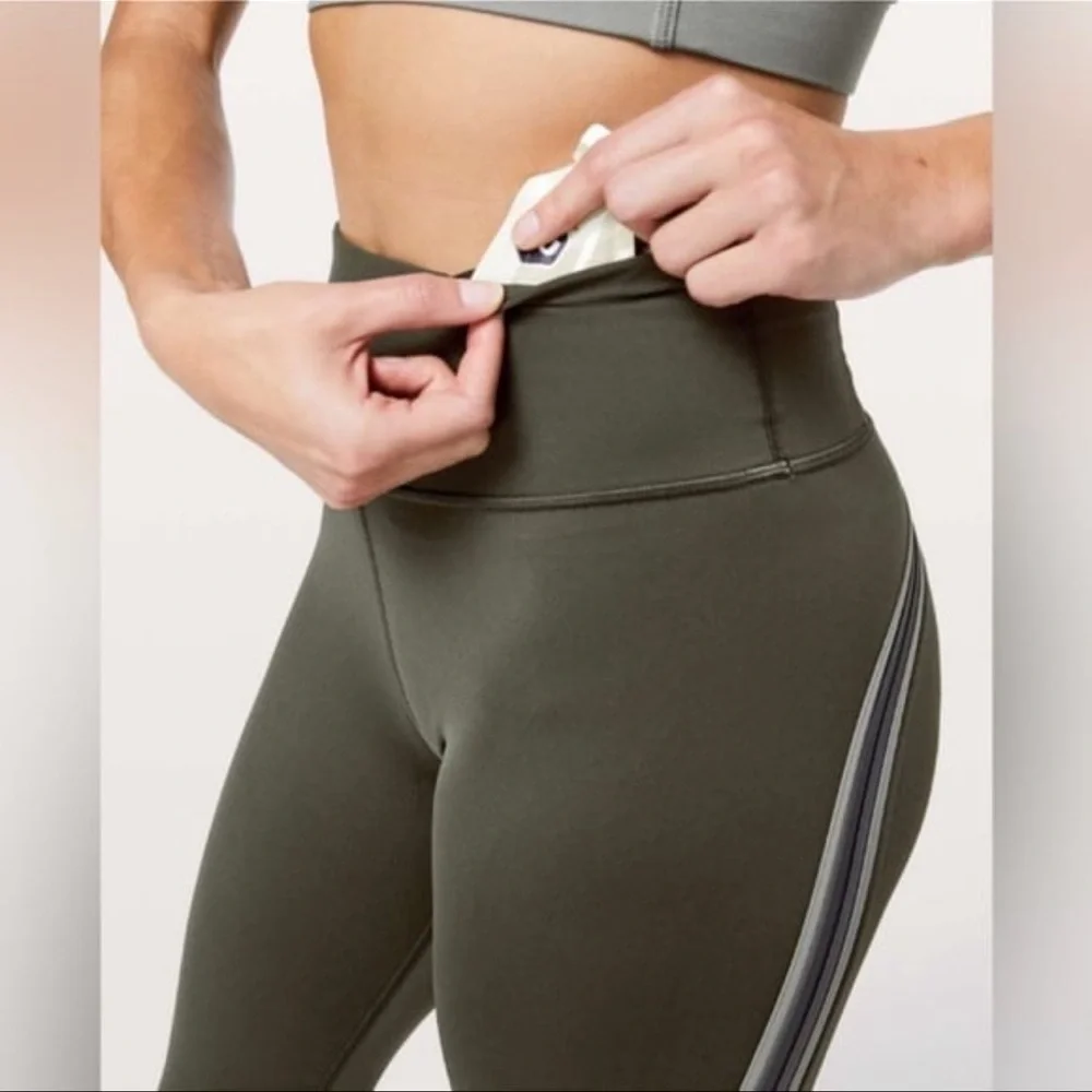 Lululemon run crew tight 28” Size 2